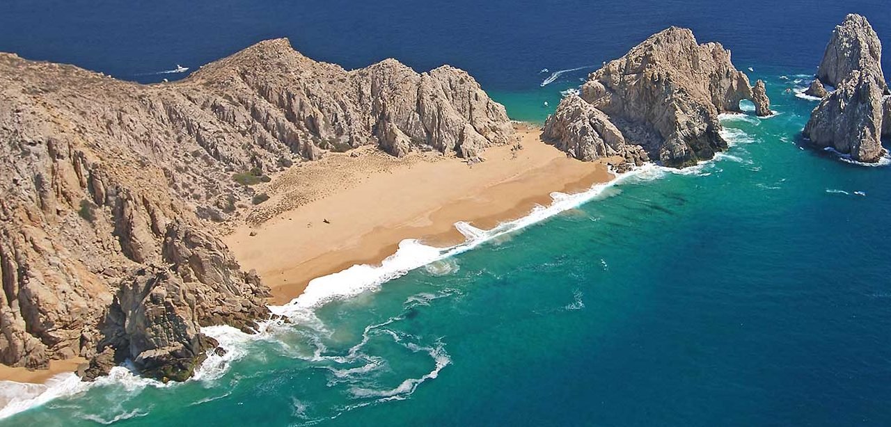 Drone Image of Divorce Beach Best Time to Visit Cabo San Lucas