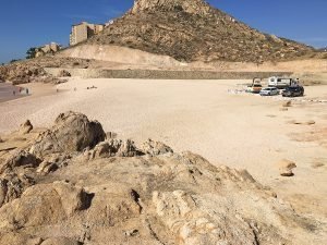 Playa Las Viudas or Widow's Beach, February 2021.