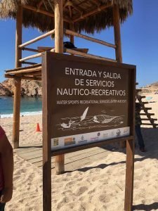 Santa Maria Beach and Bay (Playa Santa Maria y Bahia Santa Maria) along the Tourist Corridor of Cabo San Lucas, taken on March 18 2016.